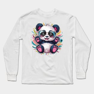 baby panda cute Long Sleeve T-Shirt